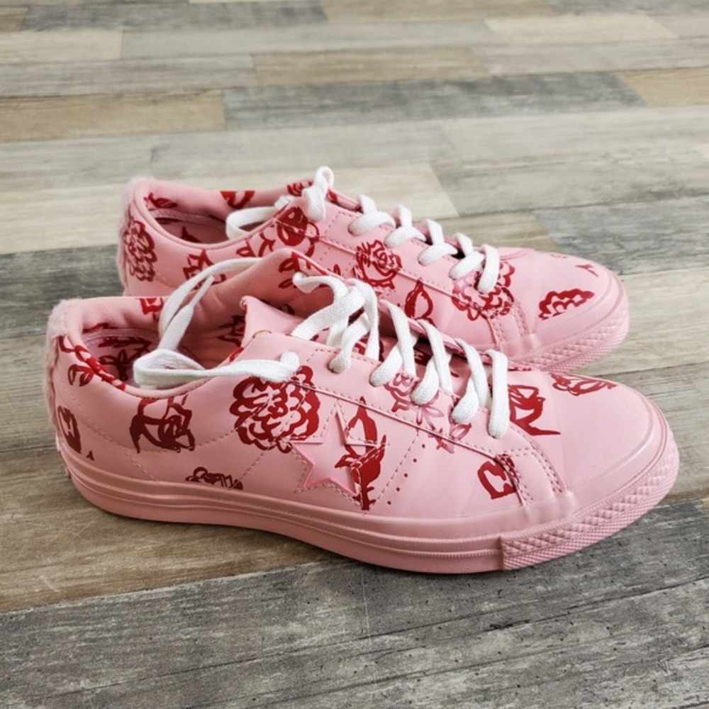 Converse‎ One Star Low Shoes Womens Sz 8 Pink Limited Edition Shrimps